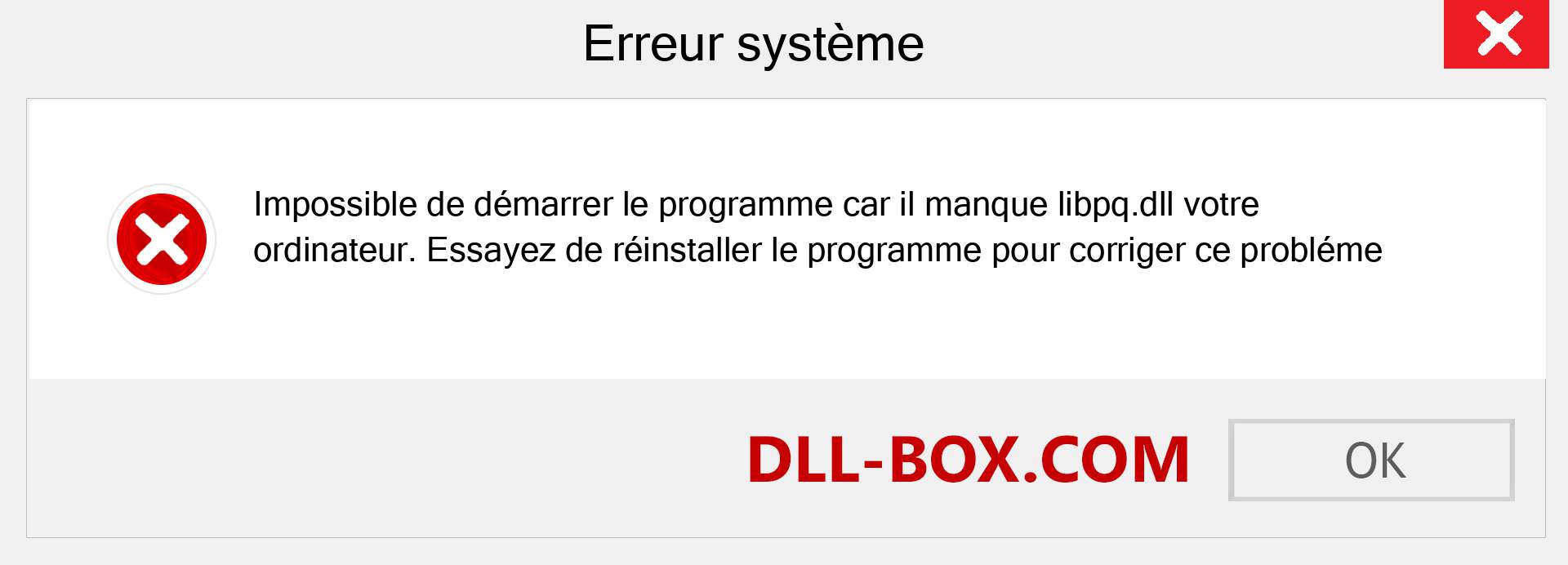 Le fichier libpq.dll est manquant ?. Télécharger pour Windows 7, 8, 10 - Correction de l'erreur manquante libpq dll sur Windows, photos, images